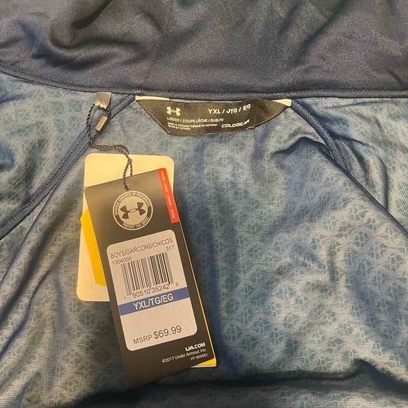 Boys Under Armour Zip up jacket/sweatshirtrt-NWT Size XL - Picture 7 of 8